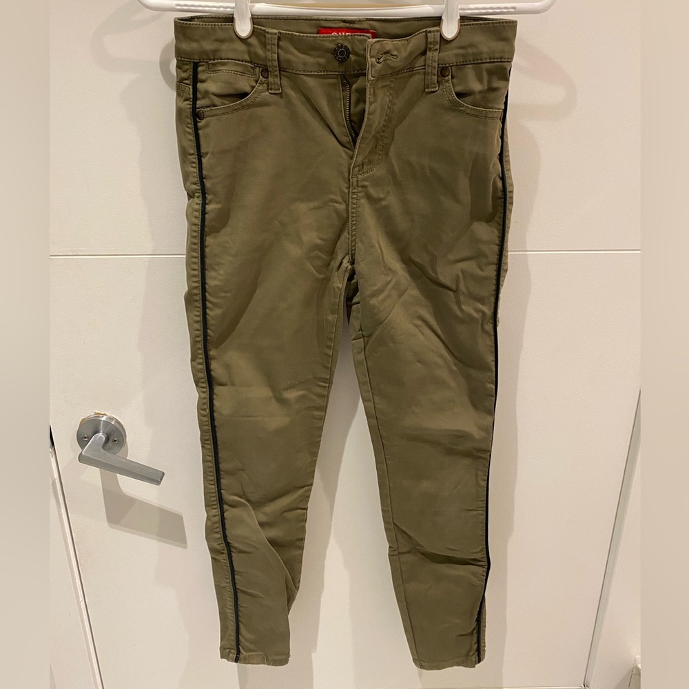 Xs army green guess pants